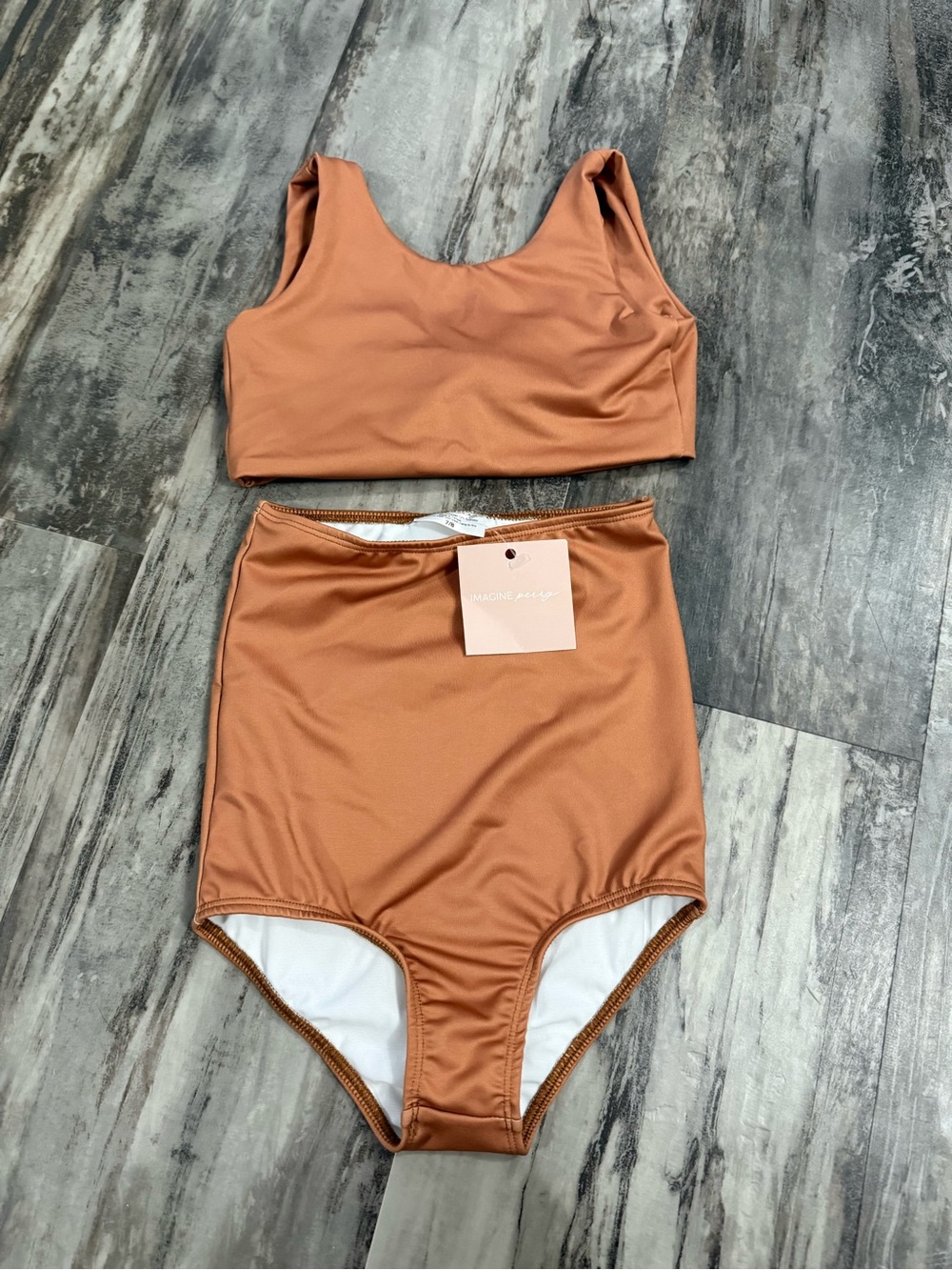 Imagine Perry Girls Size 7/8 Swim Top and Bottom